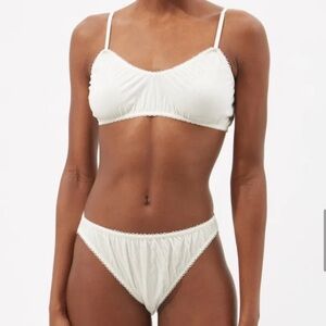 SKIN BNWT Alina Organic Cotton Bralette and Aerin Brief in Black Size S